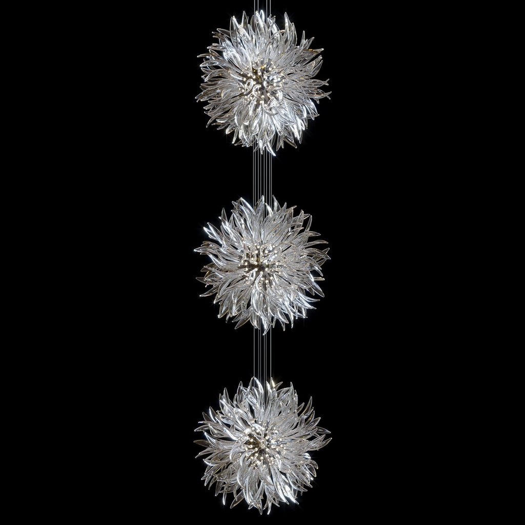 Smoke Palm Burst Chandelier