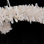 Spiral Rock Crystal Dining Room Creative Chandelier by Bling Lighting Studio