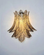 Murano Wall Lamp | 10 Smoked Felci Glass | Set of 2