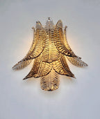 Murano Wall Lamp | 10 Smoked Felci Glass | Set of 2