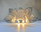 Murano Wall Lamp | 10 Smoked Felci Glass | Set of 2