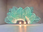 Murano Wall Lamp | 10 Turquoise Felci Glass | Set of 2