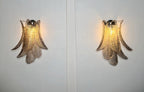 Murano Wall Lamp | 6 Smoked Felci Glass | Set of 2