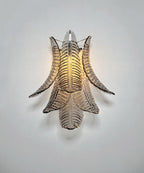 Murano Wall Lamp | 6 Smoked Felci Glass | Set of 2
