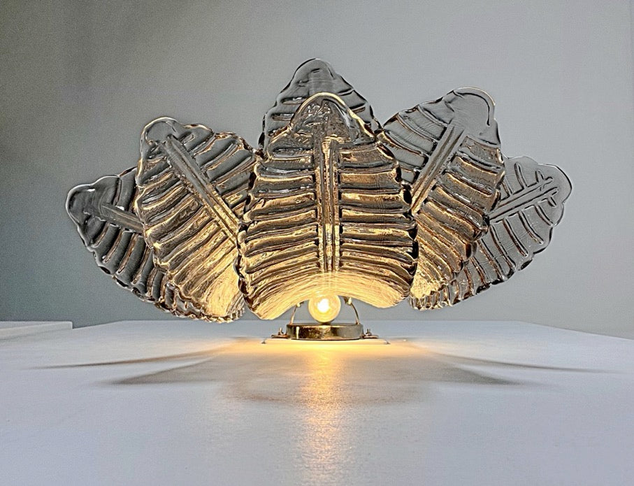Murano Wall Lamp | 6 Smoked Felci Glass | Set of 2