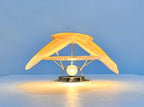 Murano Wall Lamp | 6 Alabaster Gold Disc Glass | Set of 2