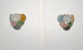Murano Wall Lamp | 6 Multicoloured Alabaster Disc Glass | Set of 2