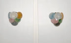 Murano Wall Lamp | 6 Multicoloured Alabaster Disc Glass | Set of 2