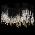Crystal Teardrop Rain Chandelier
