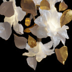 White Gold Blossom Cascade Chandelier