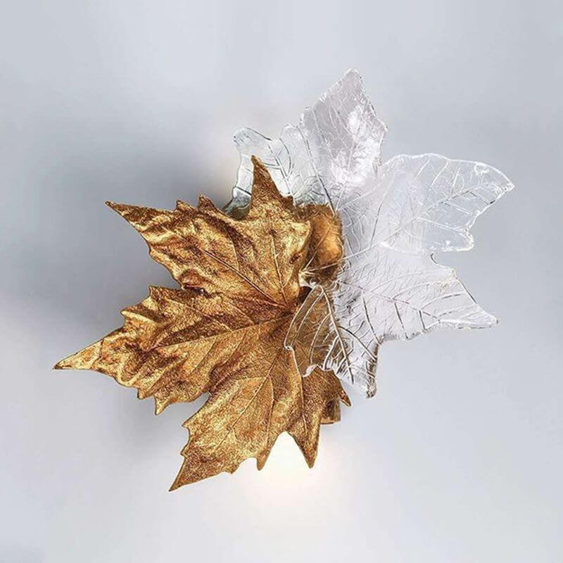 Leaf-shaped Crystal Branch Wall Light by Bling Lighting Studio