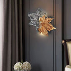 Leaf-shaped Crystal Branch Wall Light by Bling Lighting Studio