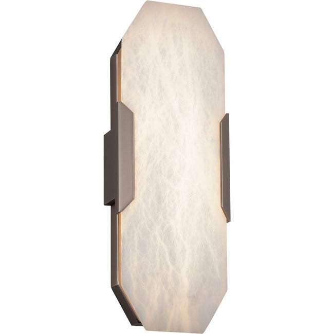 Obelisk Alabaster Wall Sconce by Bling Lighting Studio