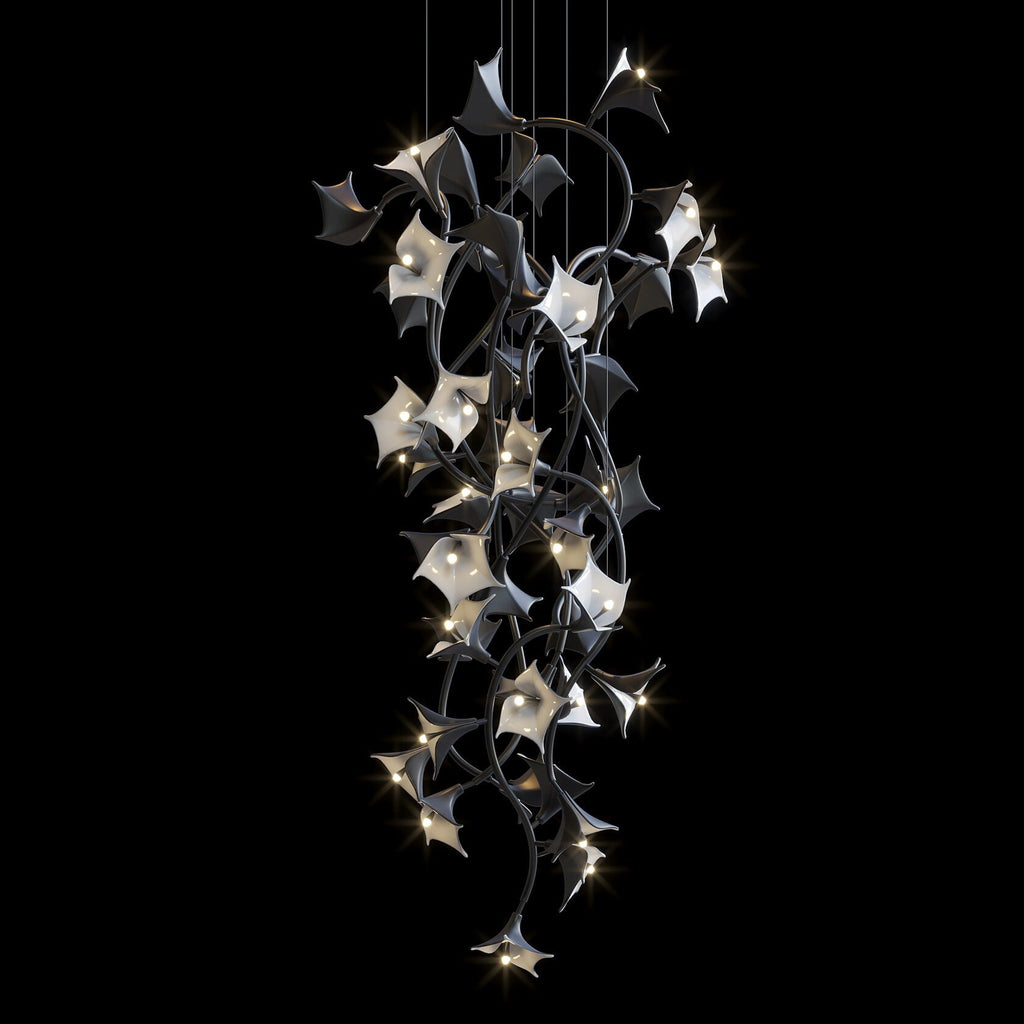 Monochrome Manta Vine Chandelier