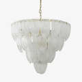 Layered Murano Glass Petal Chandelier