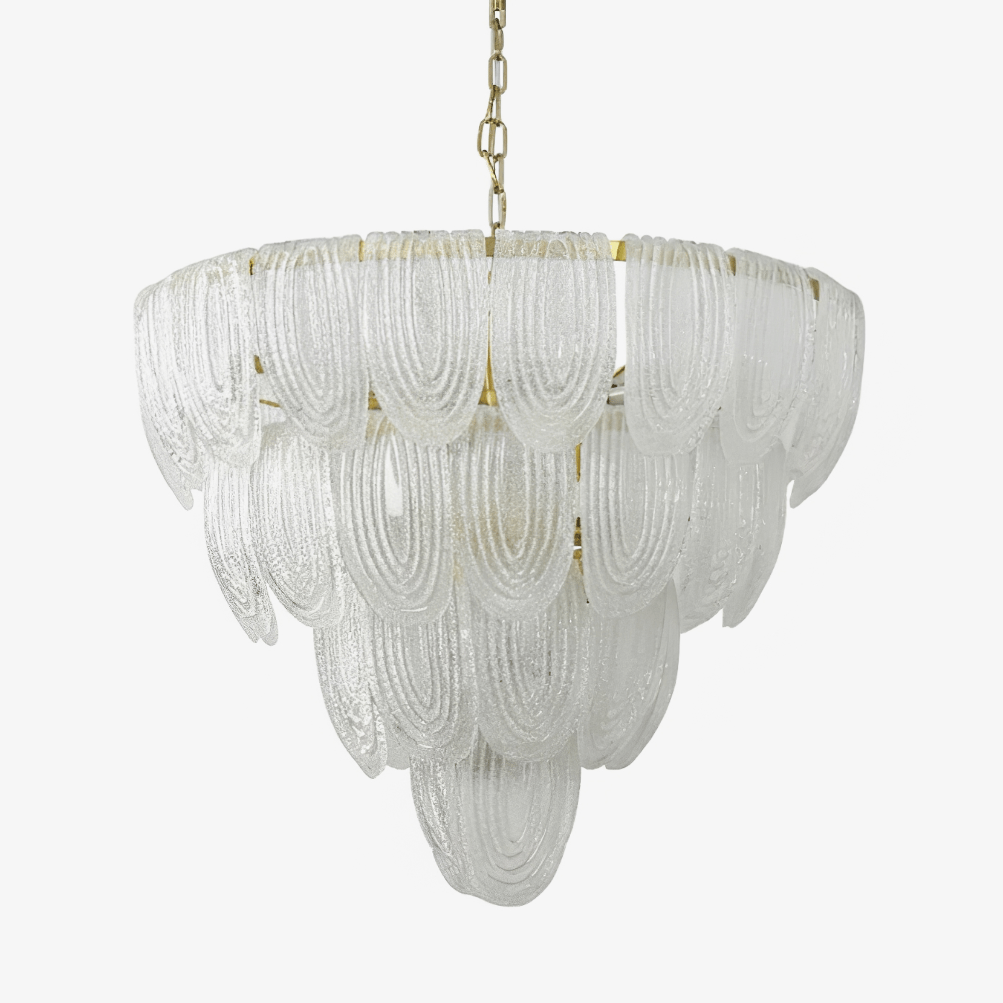 Layered Murano Glass Petal Chandelier