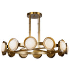 PrismFlow Alabaster Metal Chandelier by Bling Lighting Studio