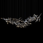Blush Ribbon Wave Chandelier