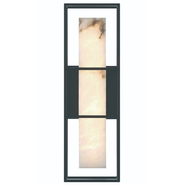 Saga Indoor / Outdoor Alabaster Wall Sconce by Bling Lighting Studio