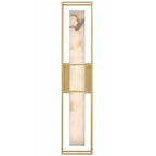 Saga Indoor / Outdoor Alabaster Wall Sconce by Bling Lighting Studio