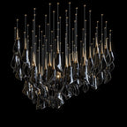 White Petal Drop Chandelier