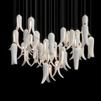 White Pepper Cascade Chandelier