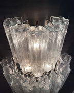Murano Wall Lamp | 18 Clear Prism Glass | Set of 2