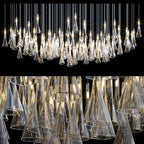 Crystal Cone Cluster Chandelier