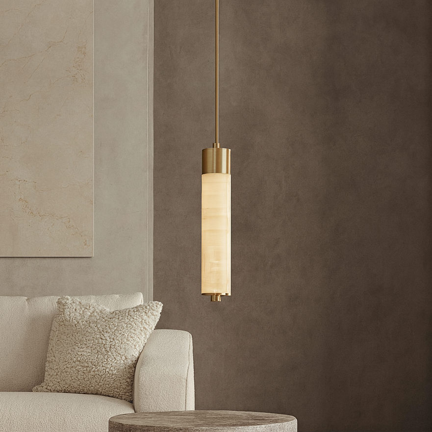 Sorella Alabaster Pendant Light by Bling Lighting Studio