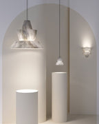 Brianna Alabaster Dining Table Pendant Modern Stacked Conical Pendant Light
