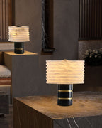 Elegant Lighting G9 Cloud Stone Alabaster Table Lamp Wide D10" & D11" 15W