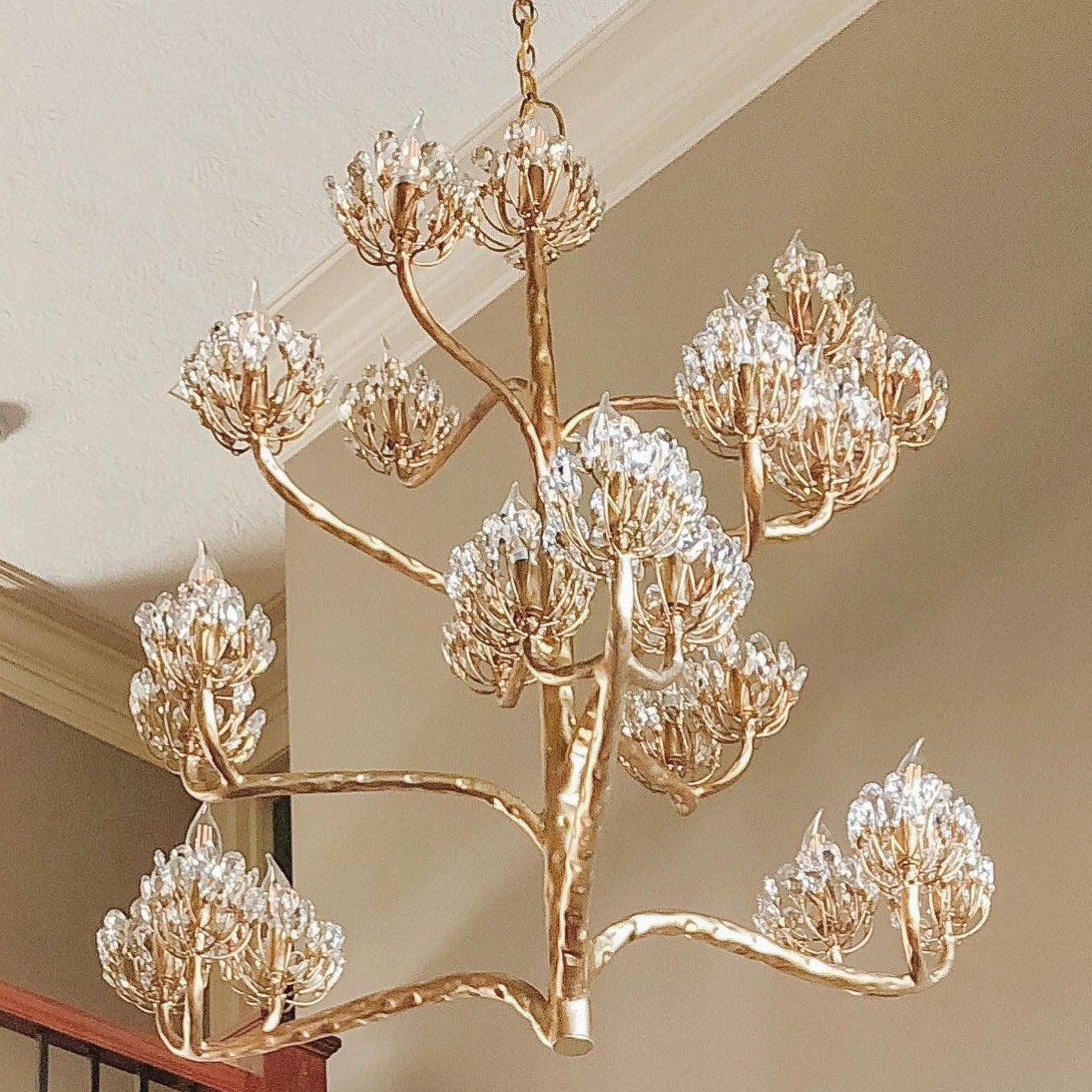 Mina Luxury Branch Flower Chandelier by Bling Lighting Studio