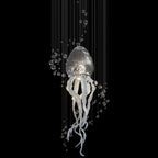 Aqua Jellyfish Chandelier