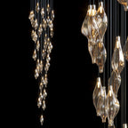 White Petal Vine Cascade Chandelier