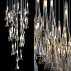 Crystal Cone Cluster Chandelier