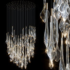 Crystal Teardrop Rain Chandelier
