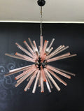 Murano Chandelier | 50 Pink Sputnik by Bling Lighting Studio