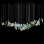 Green Halo Drop Chandelier