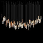 Crystal Leaf Veil Chandelier