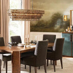 Luxury Amor Ghiaccio Glass Oval Chandelier 54"W/65"W product image
