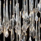 Crystal Teardrop Rain Chandelier