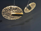 Silver Disc Halo Chandelier