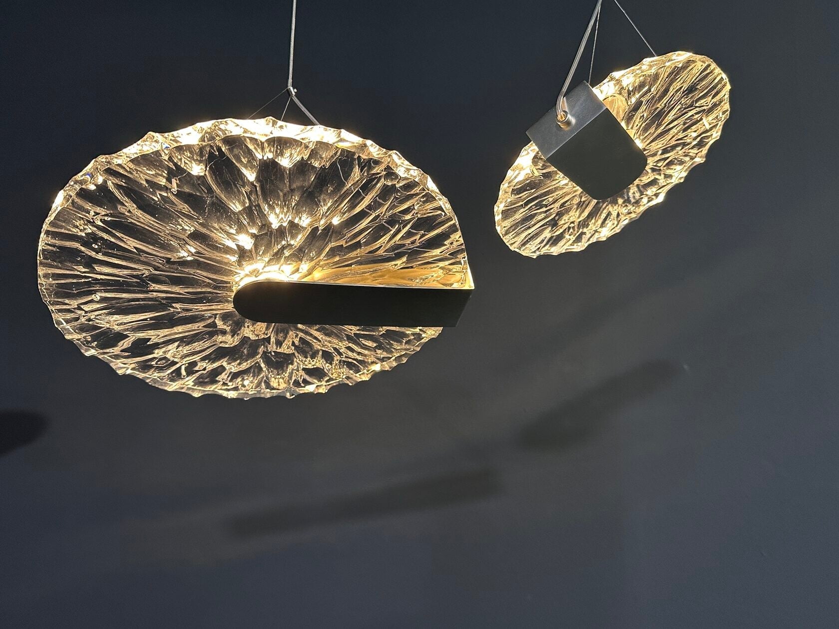 Silver Disc Halo Chandelier