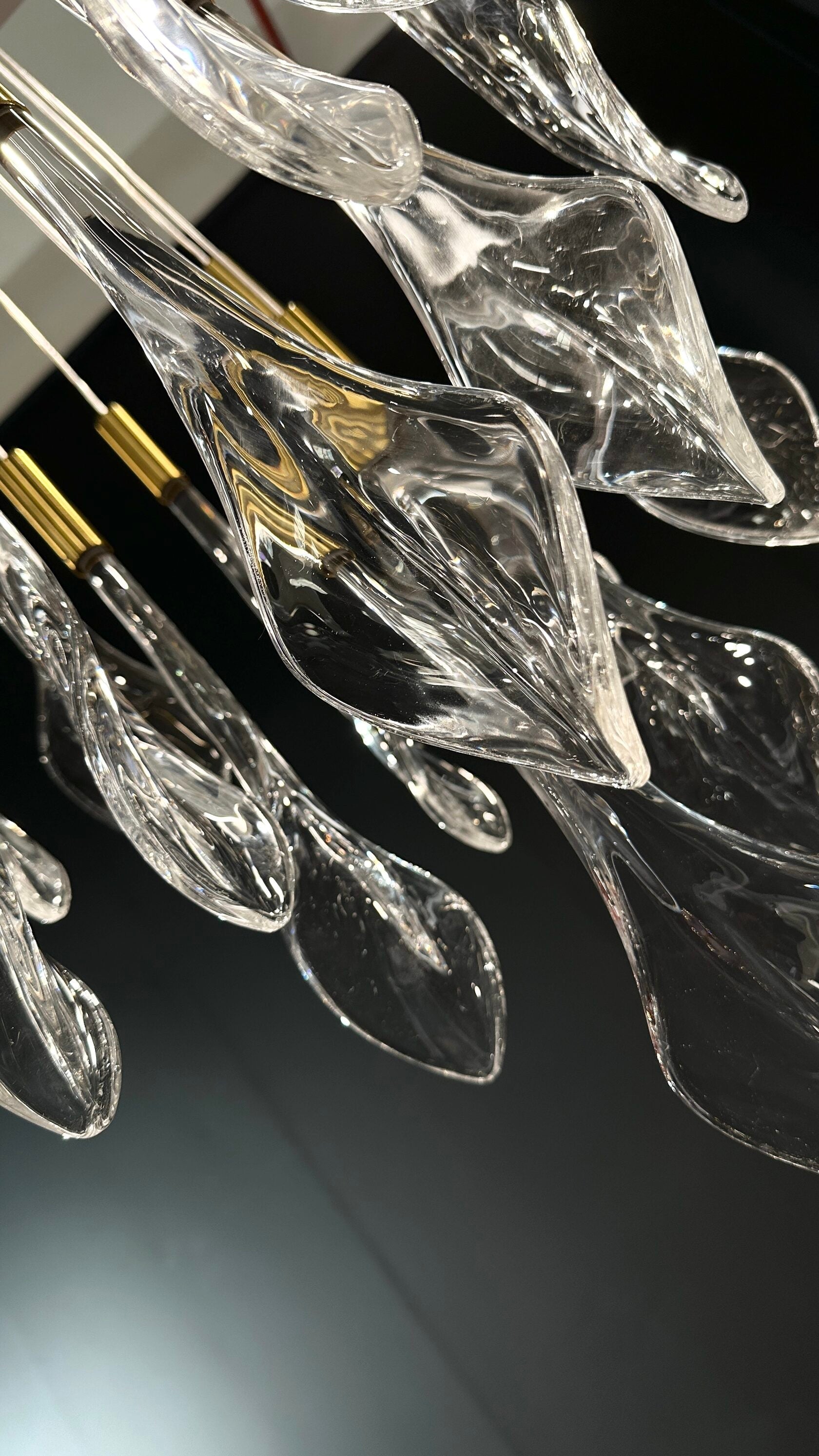 Crystal Teardrop Rain Chandelier