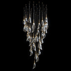Crystal Petal Drop Chandelier