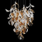 White Calla Cascade Chandelier