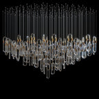 Glass Loop Waterfall Chandelier