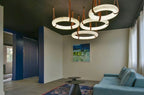 Modern Round Alabaster Chandelier for Living Room/Bedroom by Bling Lighting Studio