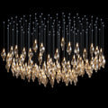 White Petal Vine Cascade Chandelier