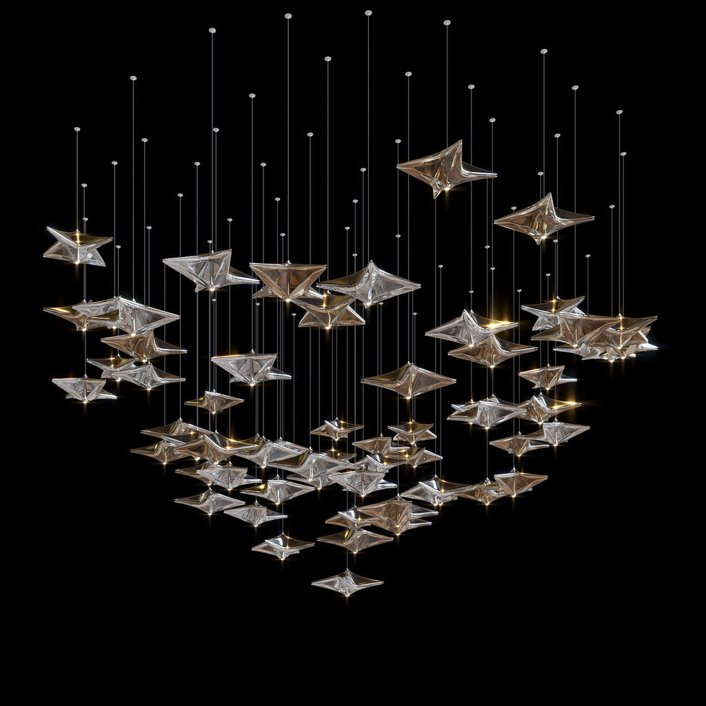 Crystal Arrow Rain Chandelier